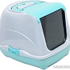 Туалет-домик Homecat 82924 (бирюзовый/серый)