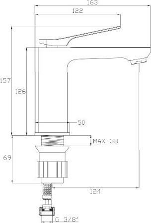 Смеситель Invena Paros BU-09-004