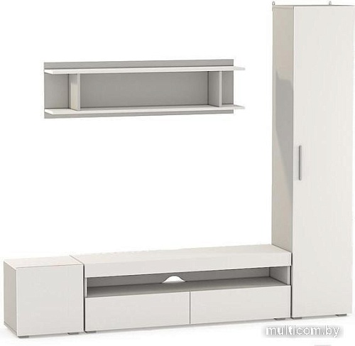 Тумба Mobi Альба (дуб золотой craft/белый премиум)