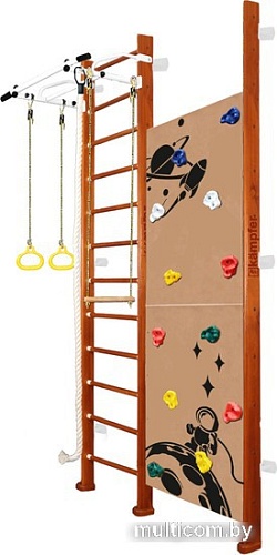 Детский спортивный комплекс Kampfer Jungle Wall Boy (3 м, вишневый/белый)