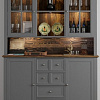 Шкаф-витрина Диприз Lakeview Д.98026 (бейц винтаж)