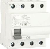 Устройство защитного отключения GEYA GYL9-4P-63A-100mA 4P 63A 6 kA 100mA AC 4M GYL94P63AC100