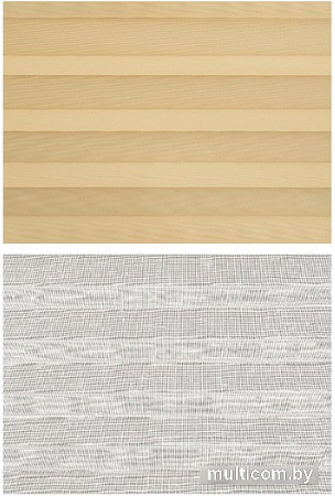 Плиссе Delfa Basic Uni СПШ-3105/3504 Basic Transparent (68x160, бежевый/белый)