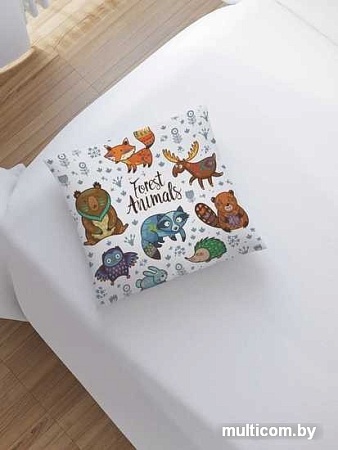 Чехол на подушку JoyArty Лесные животные sl_23364