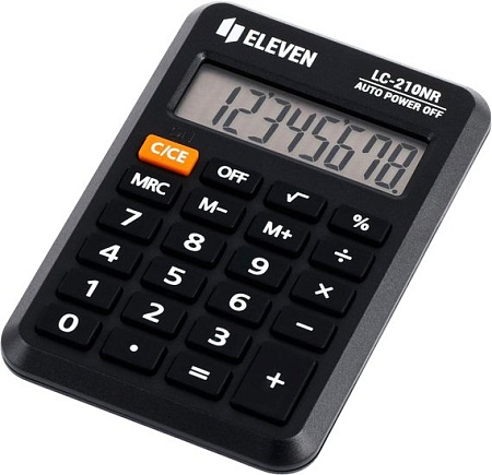 Калькулятор Eleven LC-210NR (черный)