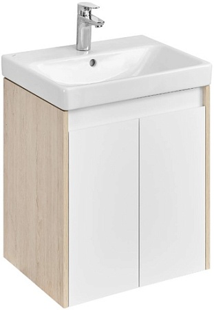 Акватон Тумба под умывальник Сканди Doors 55 1A278801SDB20 (белый/дуб верона)