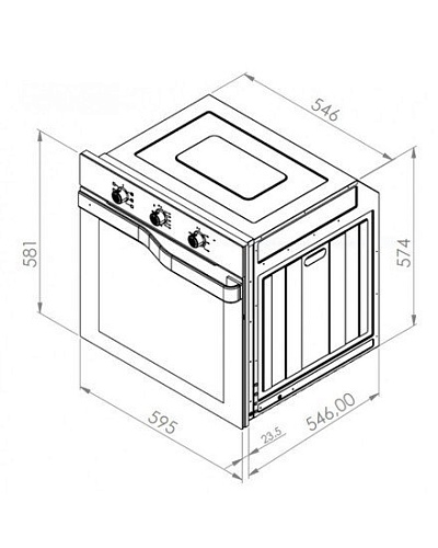 Электрический духовой шкаф Schtoff Decor 400