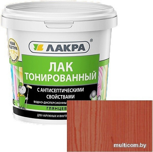 Лак Лакра ВД тонированный 900 г (рябина)