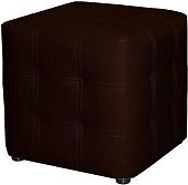 Пуфик Brioli Рубик с расстрочкой (l13 коричневый)