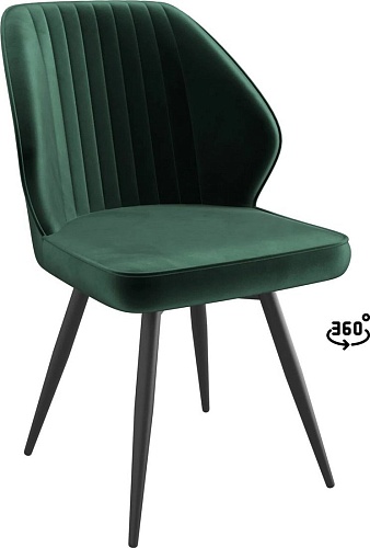 Стул Мамадома Michael-R1 360 (d13 Dark Green Lux/черный)