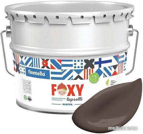Краска Finntella Foxy Lapselli Matte Kartio F-50-1-9-FL217 9 л (коричневый)
