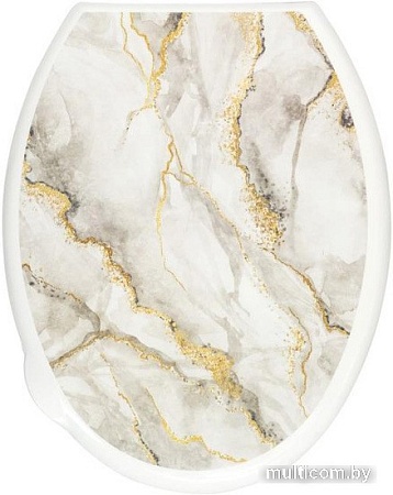 Сиденье для унитаза Violet Мрамор с декором 111050