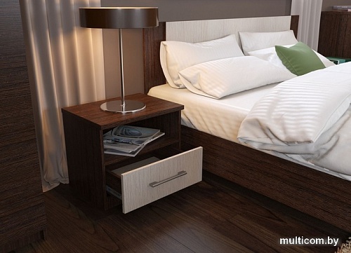 Кровать Imperial Аврора 120x200 (венге/дуб молочный)