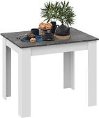 Кухонный стол Трия Промо тип 1 (белый/ателье темный)