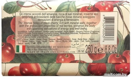 Nesti Dante Мыло твердое Black Cherry & Red Berries 250 г
