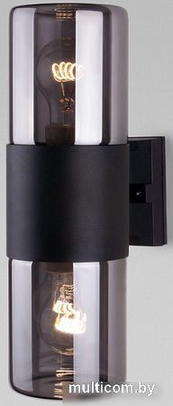 Уличный настенный светильник Elektrostandard Roil 35125/D (черный/дымчатый)