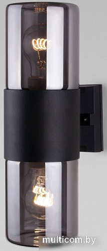 Уличный настенный светильник Elektrostandard Roil 35125/D (черный/дымчатый)