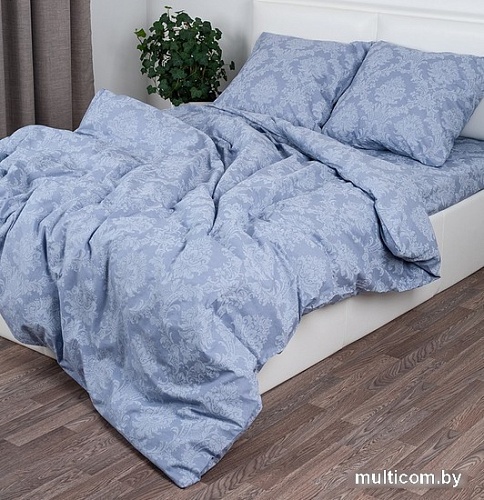 Постельное белье Миланика Графит 200x217 (поплин-жаккард)