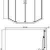 Adema Glass Line Penta-90 (прозрачное стекло)