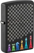 Зажигалка Zippo Chess Pieces Black Matte 48662