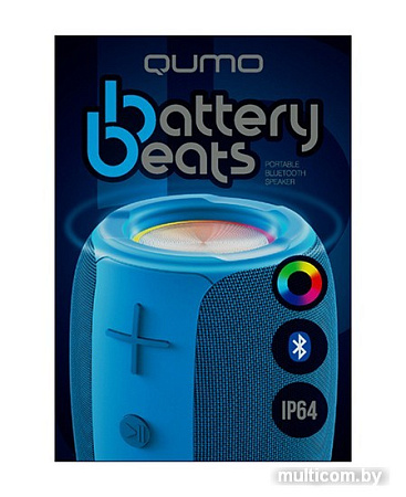Беспроводная колонка QUMO BatteryBeats (синий)