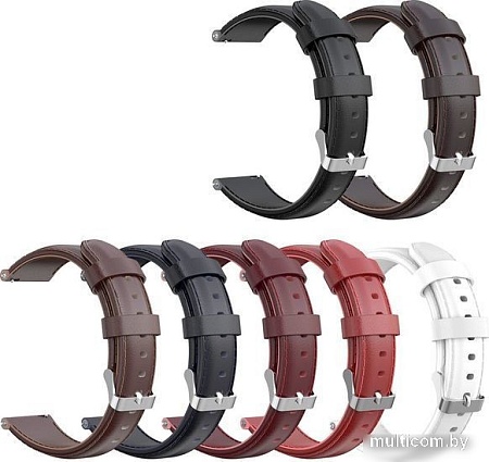 Ремешок Rumi кожаный Slim 16 мм (темно-синий)