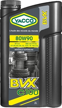 Трансмиссионное масло Yacco BVX C 100 80W-90 2л