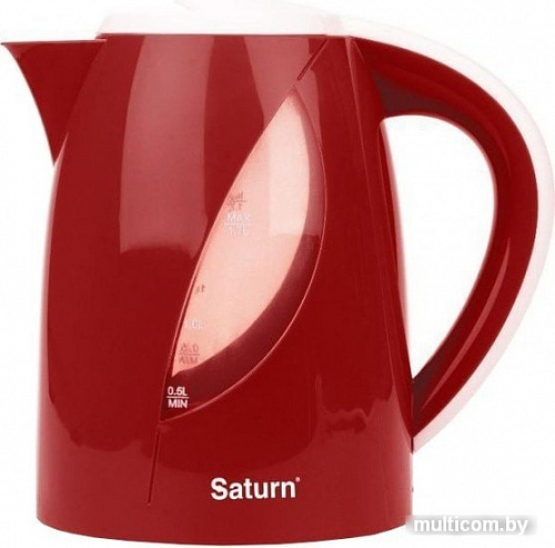Электрочайник Saturn ST-EK8437 (белый/красный)