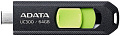 USB Flash ADATA UC300 64GB (черный/зеленый)