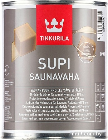 Воск Tikkurila Supi Saunavaha 0.9 л (базис ЕР)