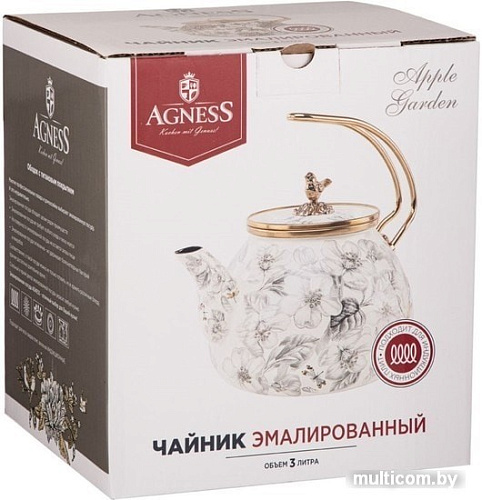 Чайник без свистка Agness Apple Garden 950-532