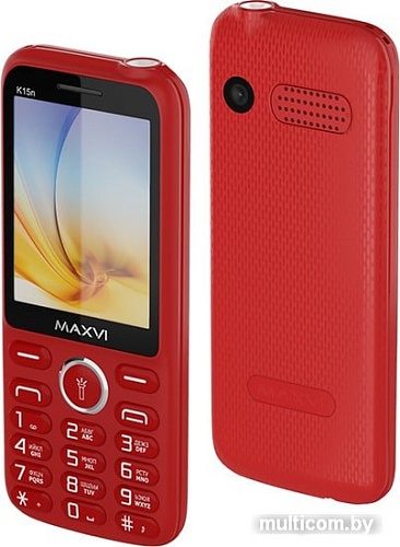 Мобильный телефон Maxvi K15n (красный)