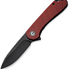 Складной нож Civivi Elementum D2 Steel Black Stonewashed Handle G10 C907A-1 (бордовый)