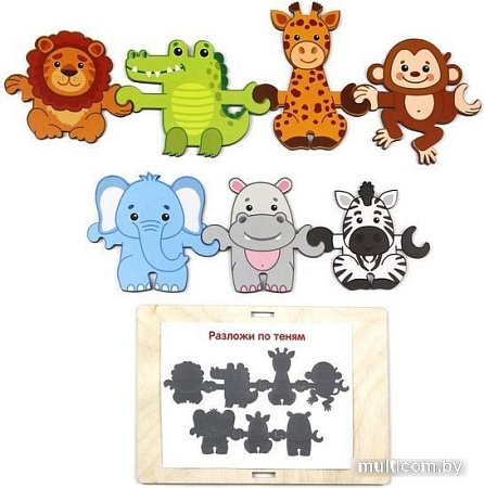 Развивающая игра WoodLand Toys Зоопарк Хоровод 145102