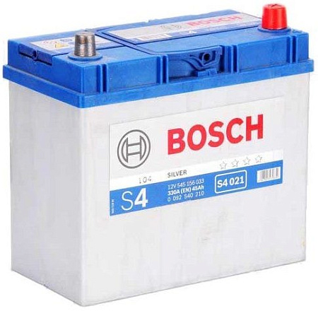 Автомобильный аккумулятор Bosch S4 021 (545156033) 45 А/ч JIS