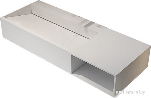 Abber Тумба с умывальником Stein AS2640-1.2 R (подвесной, белый матовый)