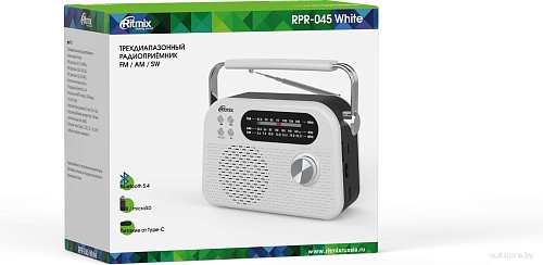 Радиоприемник Ritmix RPR-045 (белый)