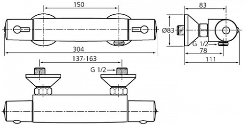 Смеситель Ideal Standard Ceratherm 50 A6367AA