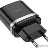 Сетевое зарядное Hoco C12Q Smart (черный)