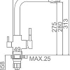 Смеситель Gerhans KK4055-3-20