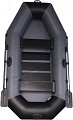 Гребная лодка Vivax К250 c полом-книгой (без киля, серый/черный)