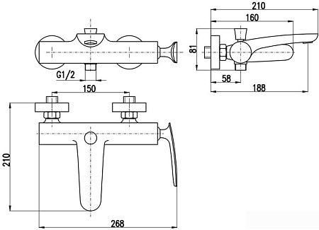 Смеситель Slezak RAV Tigris TG154.5-1