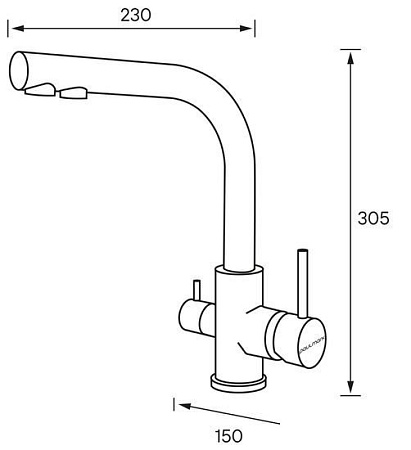 Смеситель Paulmark Essen 213011-CR (хром)
