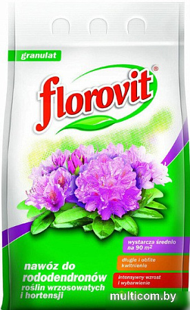 Удобрение Florovit Для рододендронов, вересковых, гортензий граннулированное (1 кг)