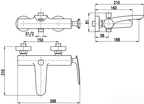 Смеситель Slezak RAV Tigris TG154.5-1