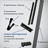 Сушилка для белья Comfort Alumin Group Потолочная 5 прутьев Black Style 210 см (алюминий)