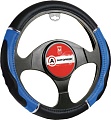 Оплетка на руль Autoprofi GL-1020 BK/BL (M) (черный/синий)