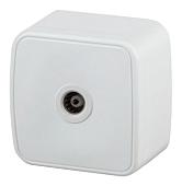 Розетка телевизионная Intro 3-301-01 одинарная (White)