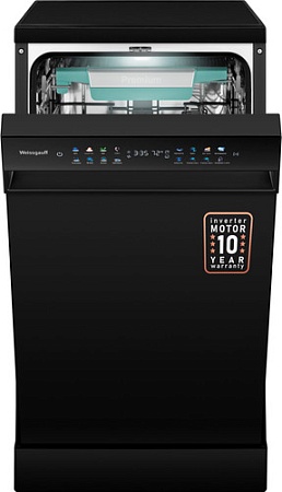 Отдельностоящая посудомоечная машина Weissgauff DW 4539 Inverter Touch AutoOpen Black
