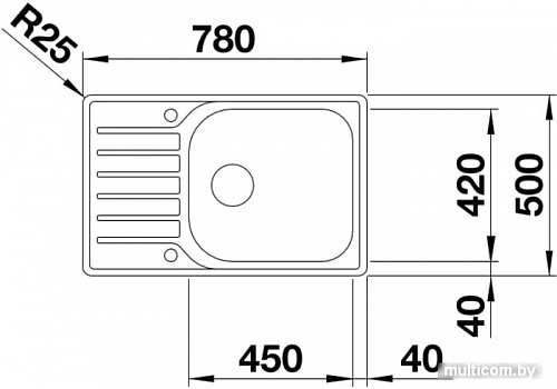 Кухонная мойка Blanco Lantos XL 6 S-IF Compact 523140